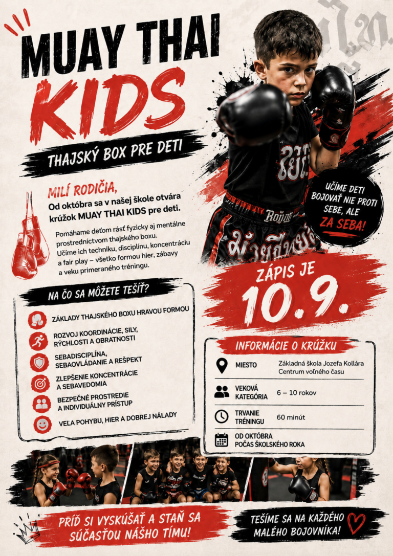 Plagát – Thajský box pre deti